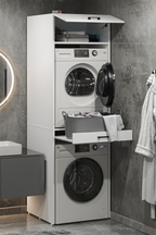 SimpluAcasa™ Dulap Irmak multifunctional 80 x 180 cm PAL melaminat 18 — Confort Practic Pentru Casa Ta
