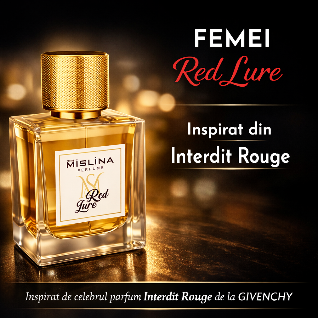 Mislina Red Lure (Cod 130) – Parfum Damă 50ml, Inspirație Interdit Rouge | Intens, Floral-Lemnos, M130