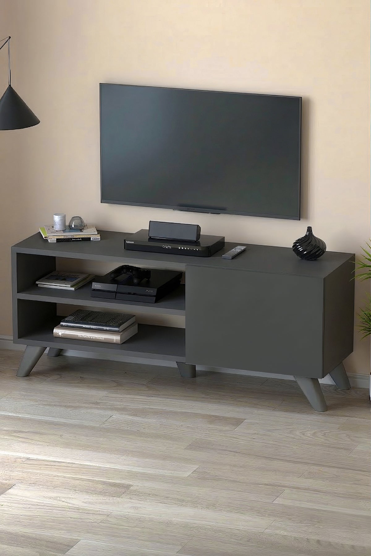 SimpluAcasa™ Comoda TV Malta 100 cm 100 cm PAL 18 mm — Confort Practic Pentru Casa Ta