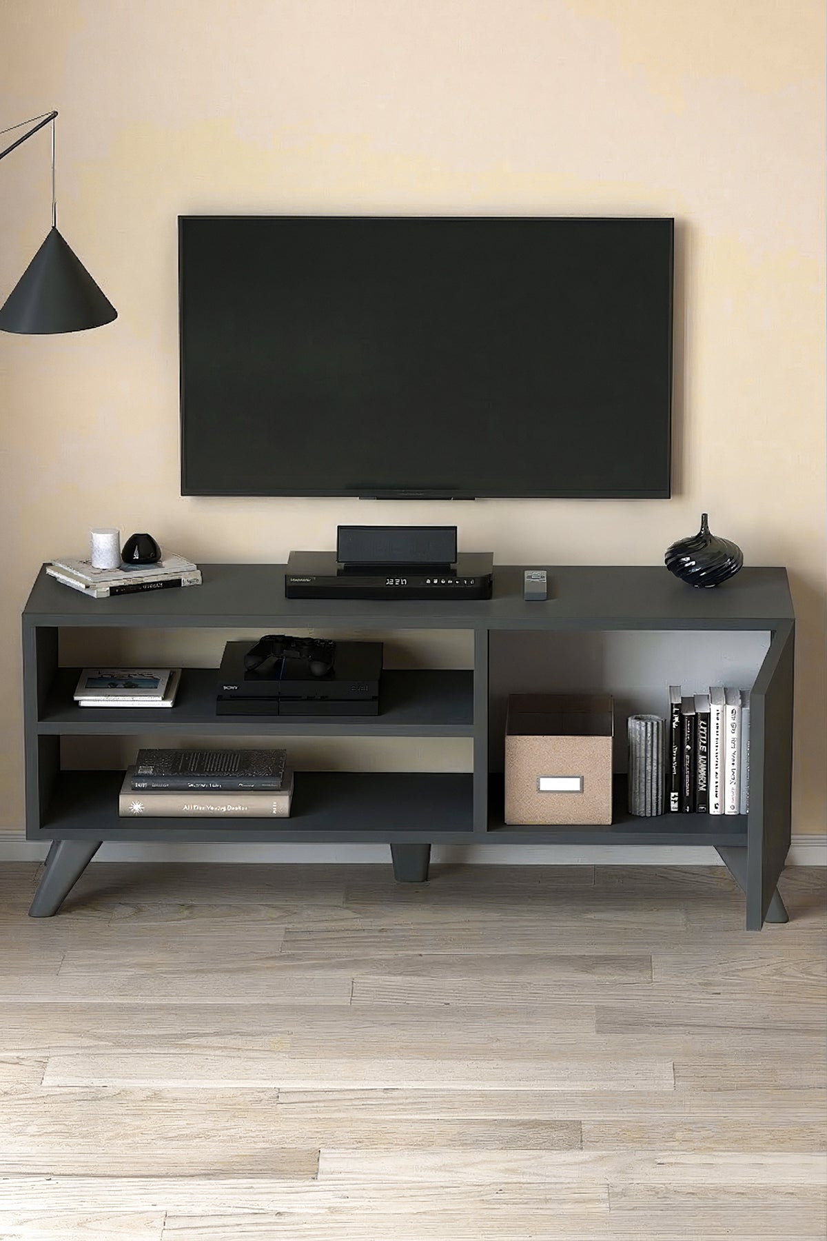SimpluAcasa™ Comoda TV Malta 100 cm 100 cm PAL 18 mm — Confort Practic Pentru Casa Ta