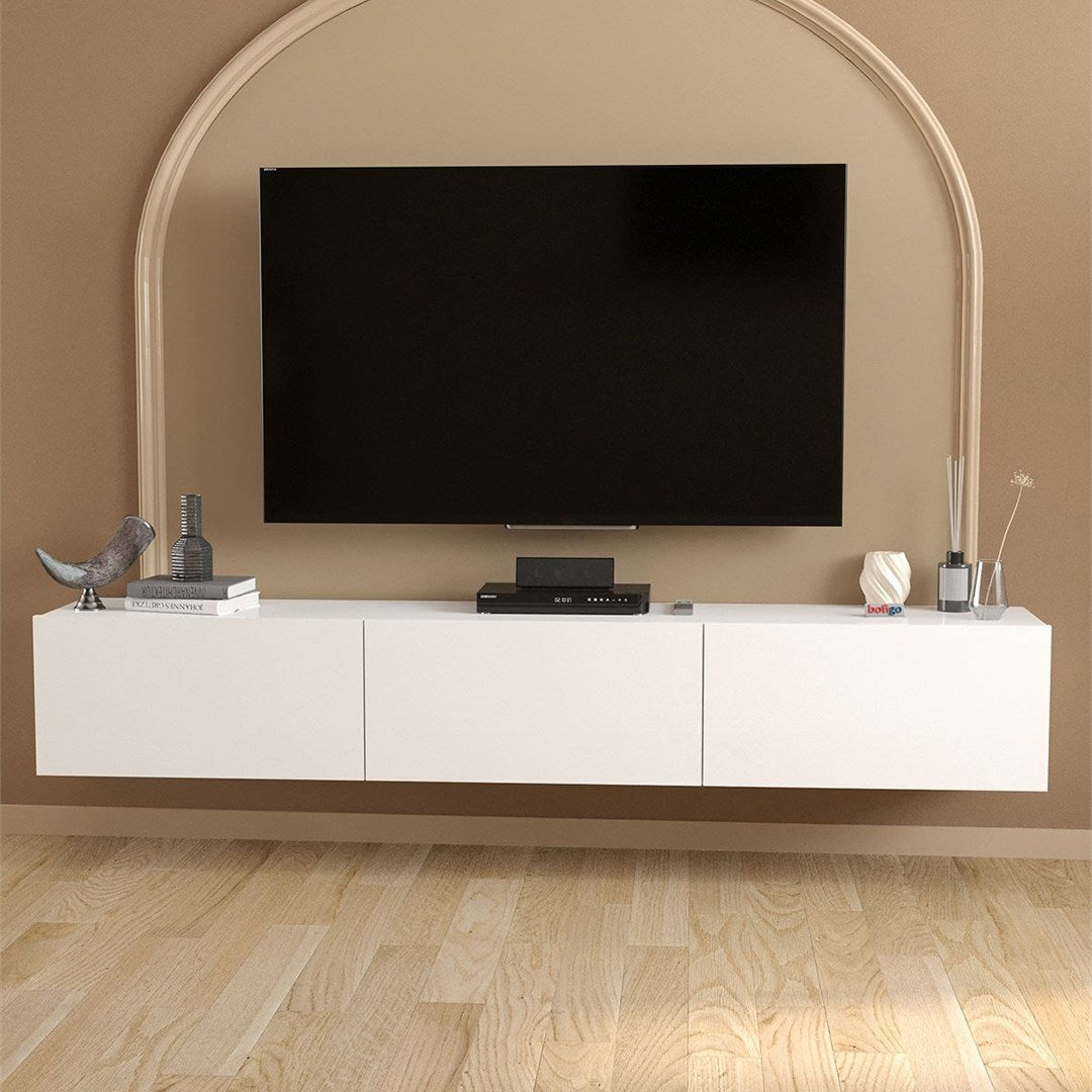 SimpluAcasa™ Comoda TV Marvel 180 cm suport televizor mare pana la — Confort Practic Pentru Casa Ta
