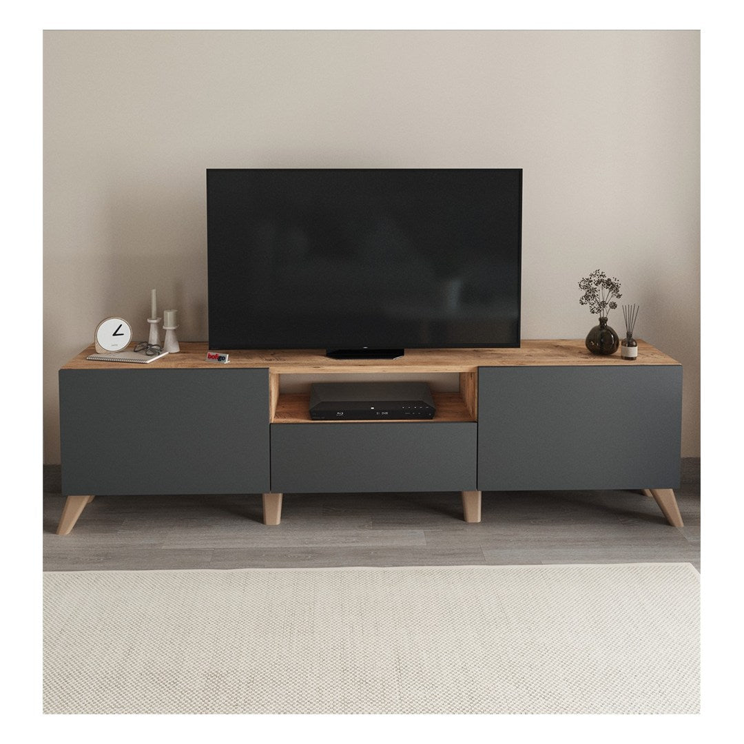 SimpluAcasa™ Comoda TV living 160 cm PAL melaminat 18 mm clasa — Confort Practic Pentru Casa Ta Imagine principală a produsului