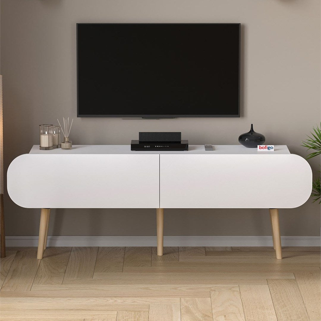 SimpluAcasa™ Comoda TV Sicily 120 cm PAL melaminat 18 mm clasa — Confort Practic Pentru Casa Ta