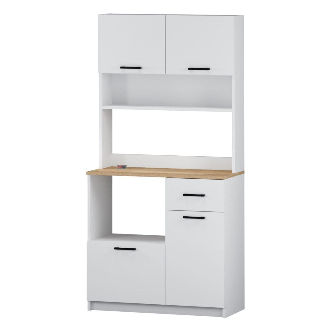 SimpluAcasa™ Dulap Aybuke multifunctional cu 4 usi si sertar mobilier bucatarie — Mai Mult Confort în Bucătărie