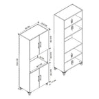 SimpluAcasa™ Dulap Ece pentru cuptor microunde suport microunde cu raft superior — Mai Mult Confort în Bucătărie