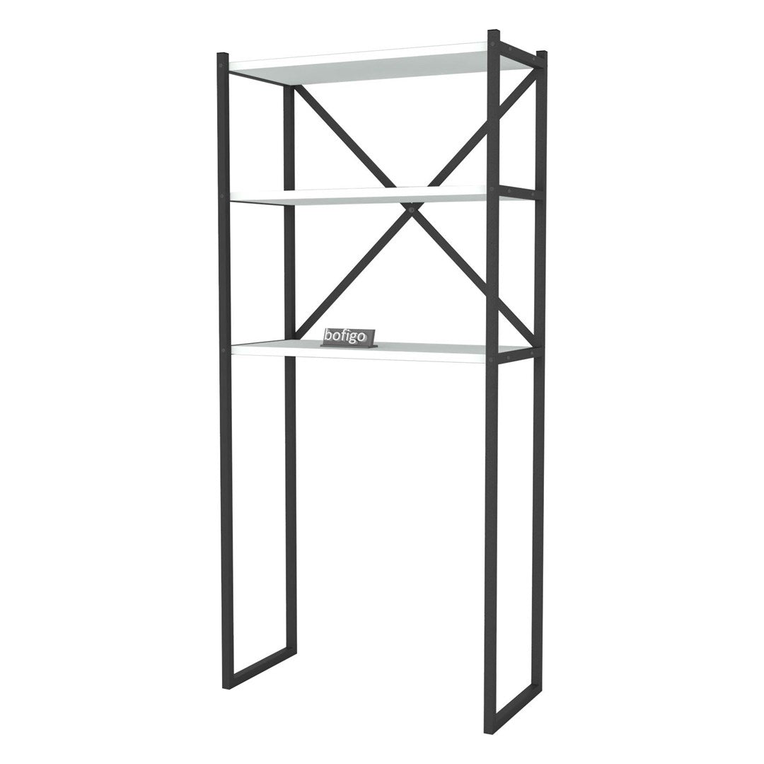 SimpluAcasa™ Organizator baie metalic multifunctional raft baie cu 4-5 polite deschise — Mai Mult Confort în Bucătărie