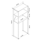 SimpluAcasa™ Organizator baie metalic multifunctional raft baie cu 4-5 polite deschise — Mai Mult Confort în Bucătărie