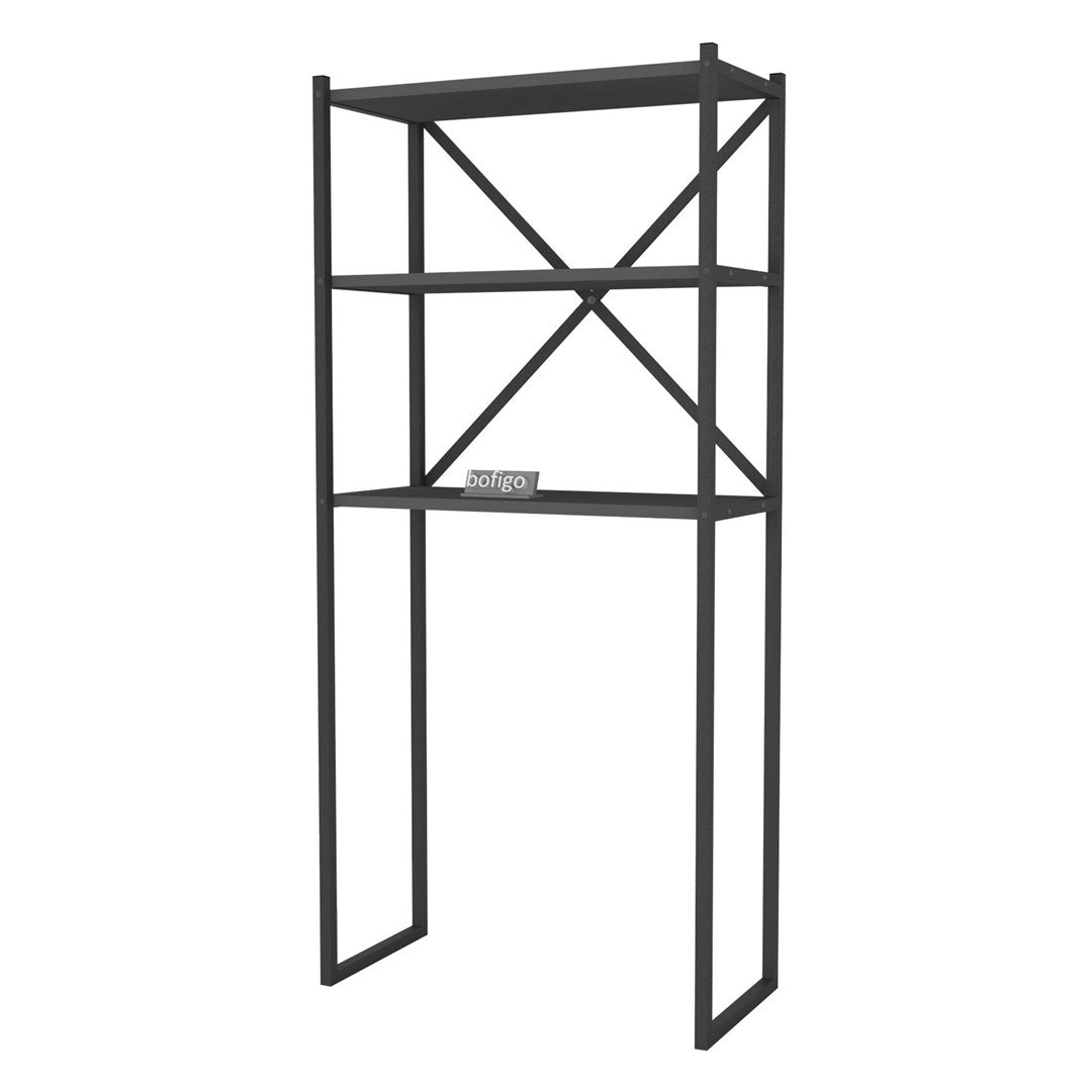 SimpluAcasa™ Organizator baie metalic multifunctional raft baie cu 4-5 polite deschise — Mai Mult Confort în Bucătărie
