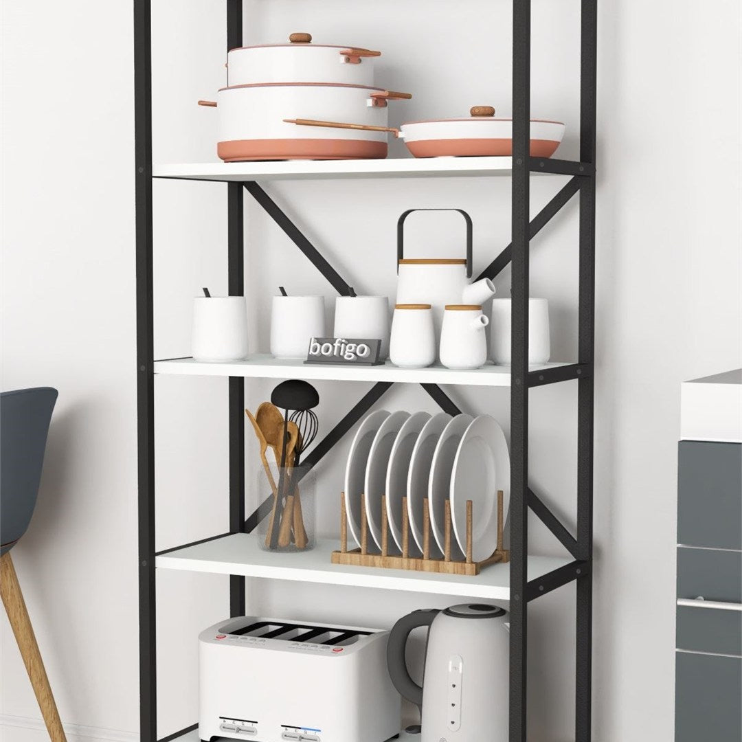 SimpluAcasa™ Organizator bucatarie cu 5 rafturi metalice raft bucatarie 50 x — Mai Mult Confort în Bucătărie Imagine secundară a produsului