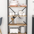 SimpluAcasa™ Organizator bucatarie cu 5 rafturi metalice raft bucatarie 50 x — Mai Mult Confort în Bucătărie