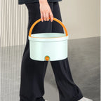 SimpluAcasa™ Set mop rotativ 360° cu galeata centrifuga — Confort Practic Pentru Casa Ta