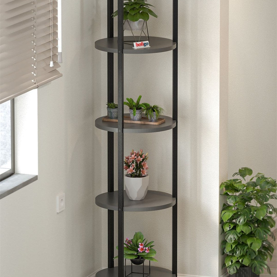 SimpluAcasa™ Suport flori si vase Lale cu 5 nivele cadru metalic — Confort Practic Pentru Casa Ta