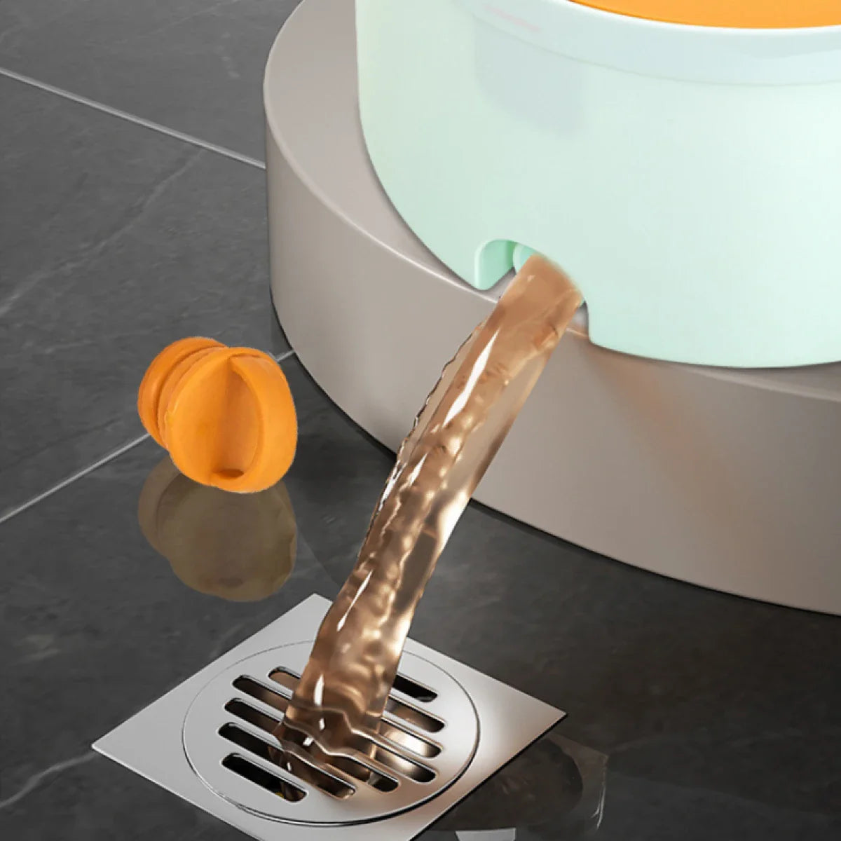 SimpluAcasa™ Set mop rotativ 360° cu galeata centrifuga — Confort Practic Pentru Casa Ta