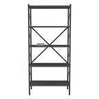 SimpluAcasa™ Biblioteca decorativa cu 5 rafturi raft carti living sau birou — Confort Practic Pentru Casa Ta