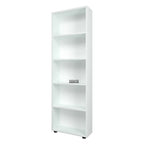 SimpluAcasa™ Biblioteca decorativa cu 5 rafturi din PAL etajera carti 60 — Confort Practic Pentru Casa Ta