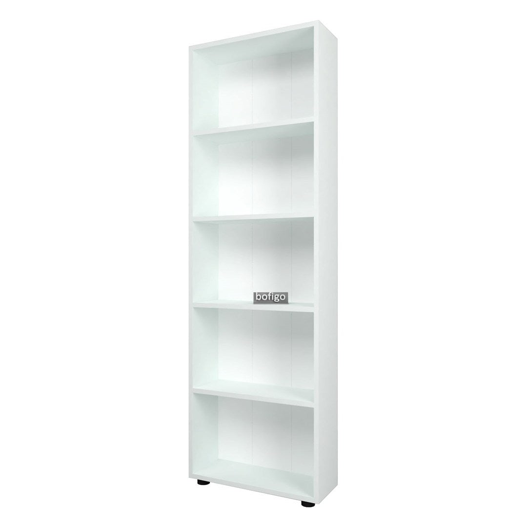 SimpluAcasa™ Biblioteca decorativa cu 5 rafturi din PAL etajera carti 60 — Confort Practic Pentru Casa Ta
