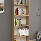 SimpluAcasa™ Biblioteca decorativa cu 5 rafturi din PAL etajera carti 60 — Confort Practic Pentru Casa Ta