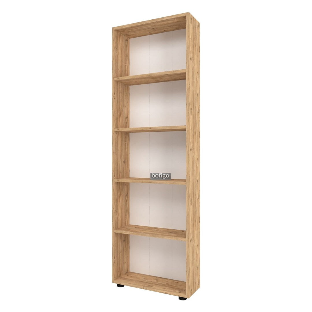 SimpluAcasa™ Biblioteca decorativa cu 5 rafturi din PAL etajera carti 60 — Confort Practic Pentru Casa Ta