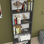 SimpluAcasa™ Biblioteca decorativa cu 5 rafturi din PAL etajera carti 60 — Confort Practic Pentru Casa Ta