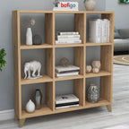 SimpluAcasa™ Biblioteca Cub cu 9 compartimente si rafturi etajera carti 100 — Confort Practic Pentru Casa Ta