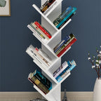 SimpluAcasa™ Biblioteca Copac cu rafturi decorative etajera living 60 x 170 — Confort Practic Pentru Casa Ta