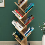 SimpluAcasa™ Biblioteca Copac cu rafturi decorative etajera living 60 x 170 — Confort Practic Pentru Casa Ta