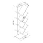 SimpluAcasa™ Biblioteca Copac cu rafturi decorative etajera living 60 x 170 — Confort Practic Pentru Casa Ta