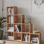 SimpluAcasa™ Biblioteca scara cu 10 rafturi etajera carti 80 x 170 — Confort Practic Pentru Casa Ta