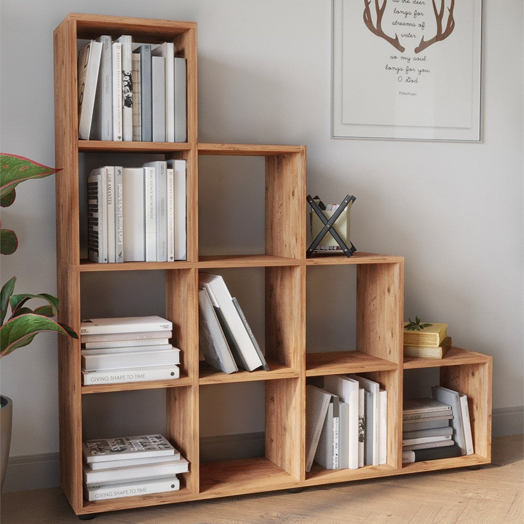 SimpluAcasa™ Biblioteca scara cu 10 rafturi etajera carti 80 x 170 — Confort Practic Pentru Casa Ta Imagine secundară a produsului