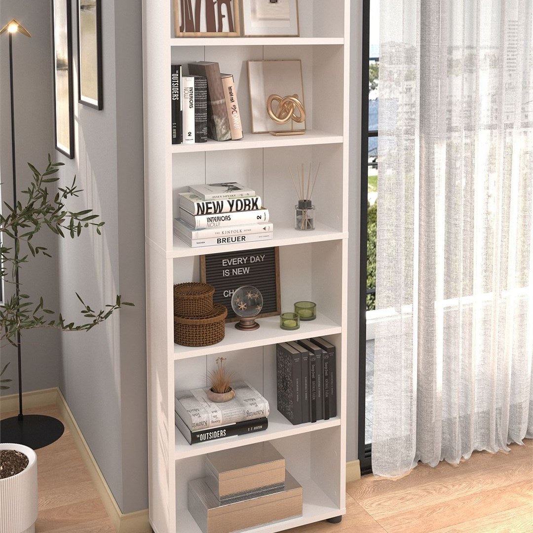 SimpluAcasa™ Biblioteca cu 6 rafturi din PAL etajera carti 60 x — Confort Practic Pentru Casa Ta Imagine secundară a produsului