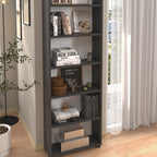 SimpluAcasa™ Biblioteca cu 6 rafturi din PAL etajera carti 60 x — Confort Practic Pentru Casa Ta