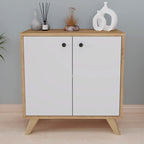 SimpluAcasa™ Biblioteca Smyrna joasa cu 2 rafturi etajera 90 x 80 — Confort Practic Pentru Casa Ta