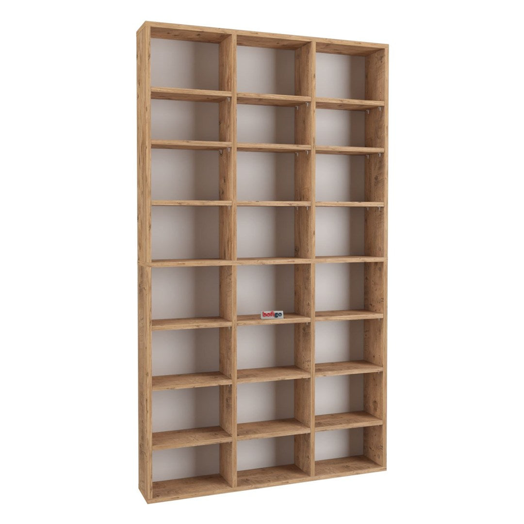 SimpluAcasa™ Biblioteca cu rafturi multiple design original etajera carti 80 x — Confort Practic Pentru Casa Ta Imagine secundară a produsului