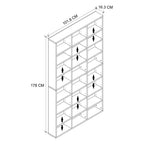 SimpluAcasa™ Biblioteca cu rafturi multiple design original etajera carti 80 x — Confort Practic Pentru Casa Ta