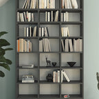 SimpluAcasa™ Biblioteca cu rafturi multiple design original etajera carti 80 x — Confort Practic Pentru Casa Ta