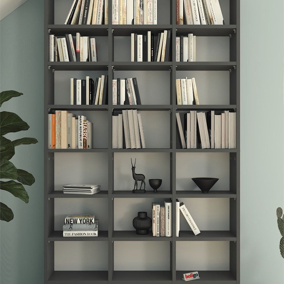 SimpluAcasa™ Biblioteca cu rafturi multiple design original etajera carti 80 x — Confort Practic Pentru Casa Ta