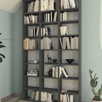 SimpluAcasa™ Biblioteca cu rafturi multiple design original etajera carti 80 x — Confort Practic Pentru Casa Ta
