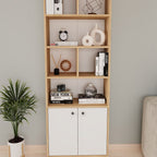 SimpluAcasa™ Biblioteca Smyrna cu 8 rafturi etajera carti 90 x 180 — Confort Practic Pentru Casa Ta