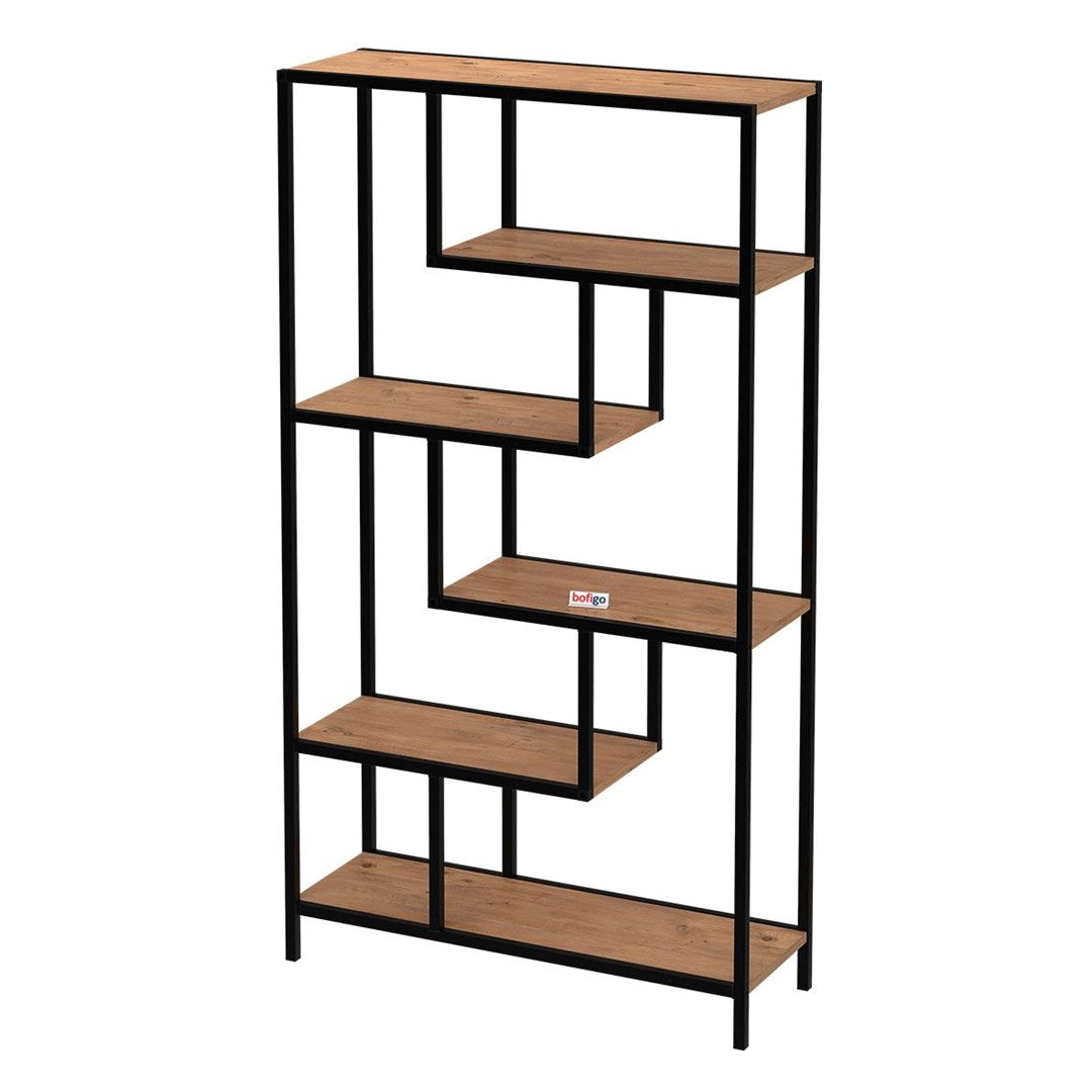 SimpluAcasa™ Biblioteca Larissa clasica cu rafturi multiple etajera carti 80 x — Confort Practic Pentru Casa Ta Imagine secundară a produsului