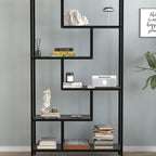 SimpluAcasa™ Biblioteca Larissa clasica cu rafturi multiple etajera carti 80 x — Confort Practic Pentru Casa Ta