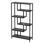 SimpluAcasa™ Biblioteca Larissa clasica cu rafturi multiple etajera carti 80 x — Confort Practic Pentru Casa Ta