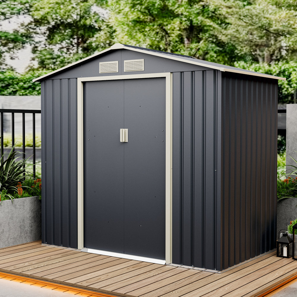 SimpluAcasa™ Casuta / magazie de gradina premium metalica Archer-A — Lucrări Mai Simple și Eficiente