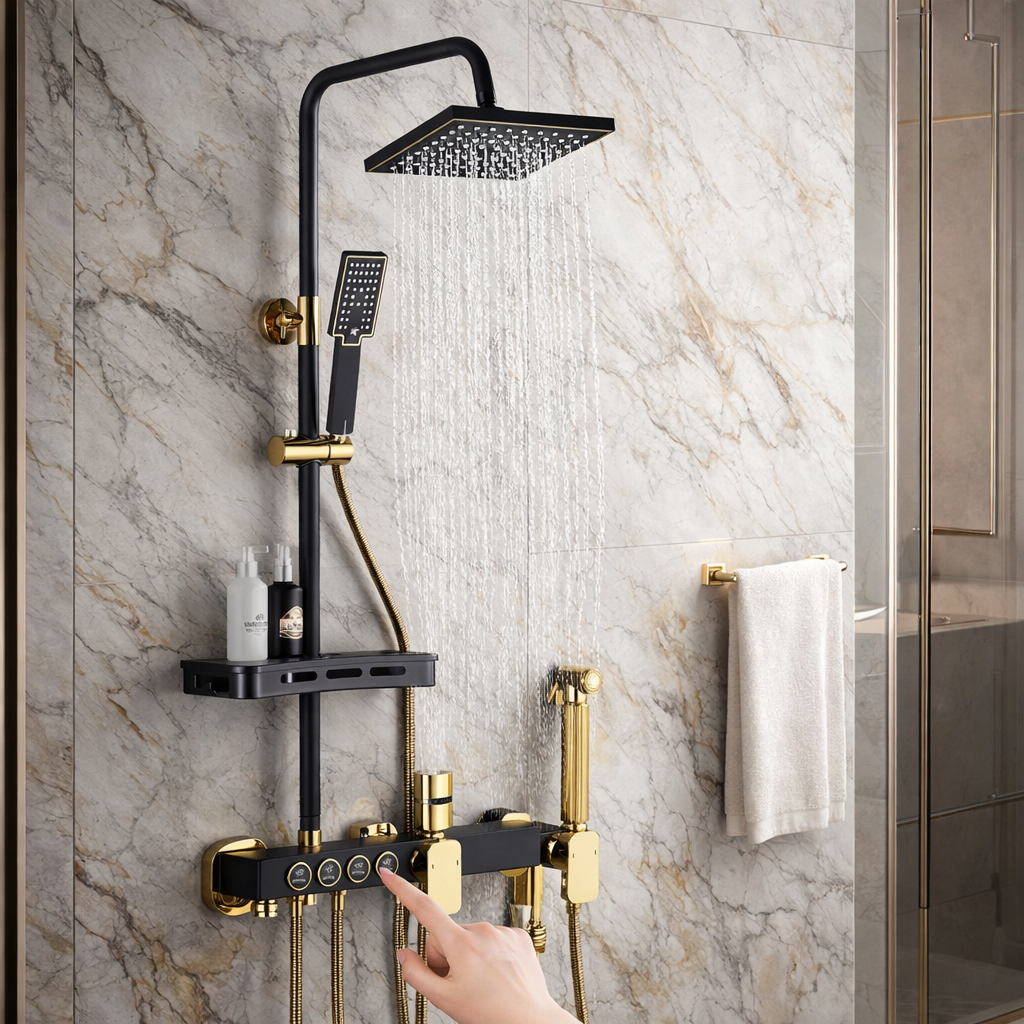 SimpluAcasa™ Coloana de dus premium cu 4 functii — Confort Practic Pentru Casa Ta Imagine secundară a produsului