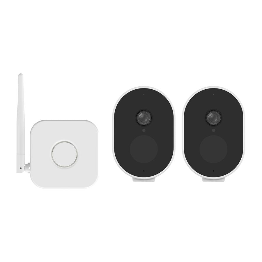 SimpluAcasa™ Kit mini NVR Video N44WEH+I41DL*2 tip baza cu 2 camere — Control și Siguranță Zi de Zi