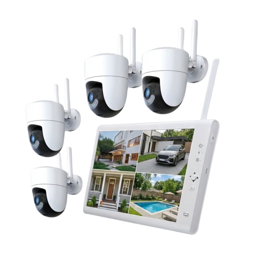 SimpluAcasa™ Sistem performant de supraveghere video N44WEV+I41DN*4 NVR cu ecran 10 — Control și Siguranță Zi de Zi Imagine principală a produsului