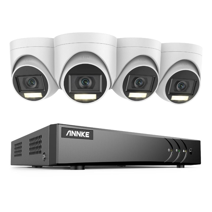 SimpluAcasa™ Sistem performant de supraveghere video DW81KN+CR1CW*4 4 camere tip Turret — Control și Siguranță Zi de Zi