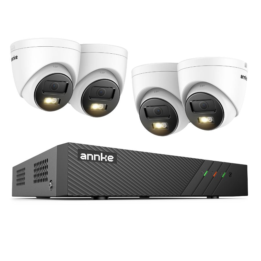 SimpluAcasa™ Sistem performant de supraveghere video N98PBL+I51EM*4 4 camere tip Turret — Control și Siguranță Zi de Zi