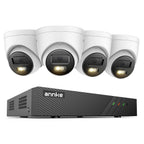 SimpluAcasa™ Sistem performant de supraveghere video N98PBL+I51EM*4 4 camere tip Turret — Control și Siguranță Zi de Zi