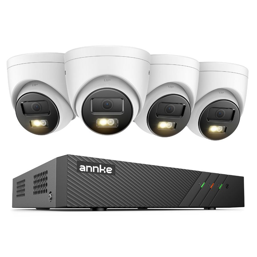 SimpluAcasa™ Sistem performant de supraveghere video N98PBL+I51EM*4 4 camere tip Turret — Control și Siguranță Zi de Zi