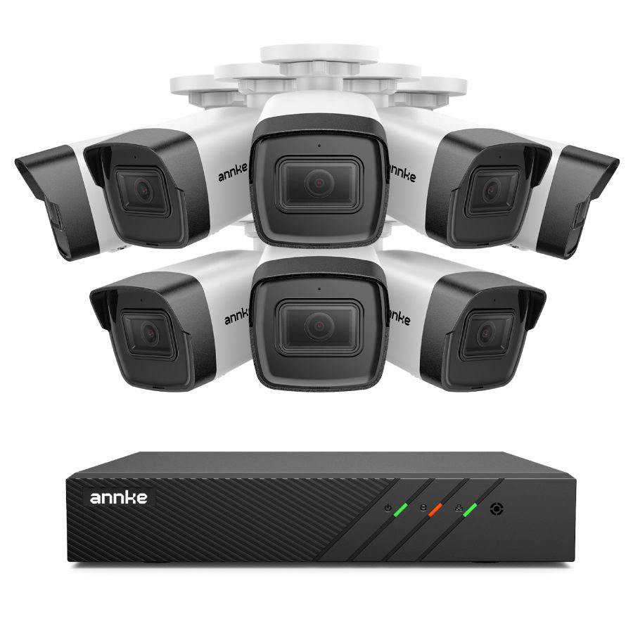 SimpluAcasa™ Sistem performant de supraveghere video N98PBL+I51DL*8 8 camere tip Bullet — Control și Siguranță Zi de Zi